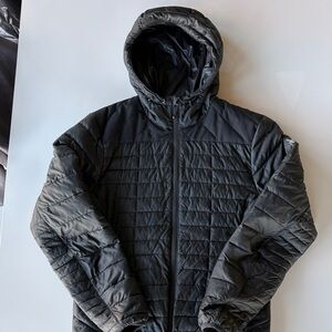 Spyder Men's Black Puffer Hooded Jacket